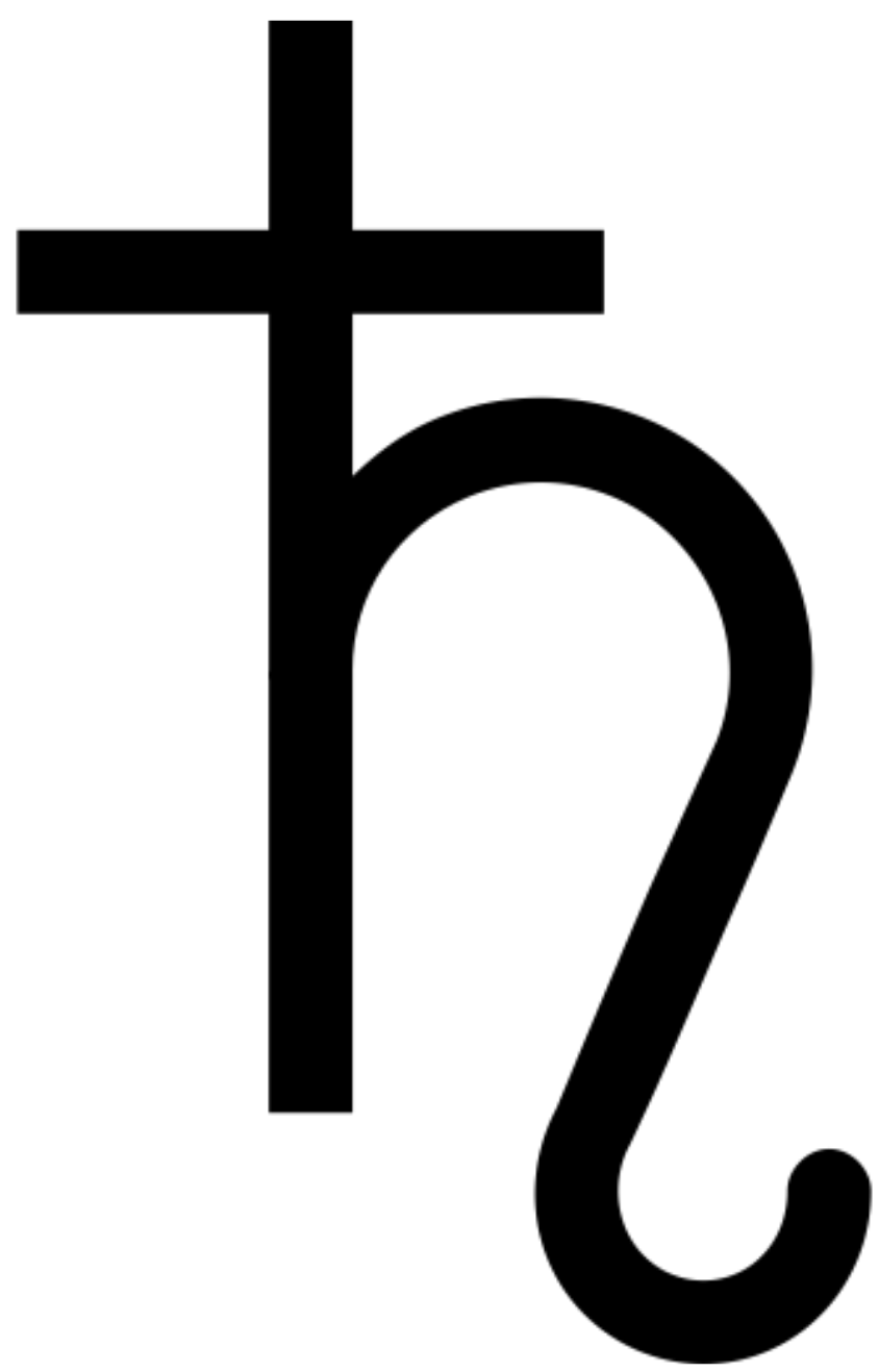 Astrolojide Satürn sembolü